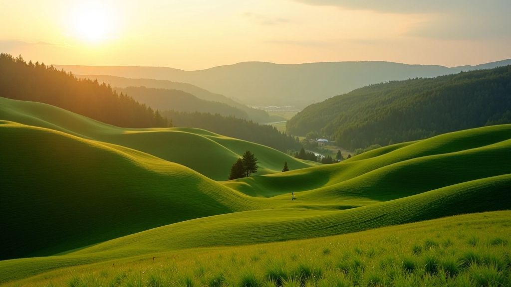 Scenic Czech landscape with forests and natural beauty